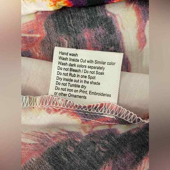 Nordstrom AREA STARS ~ Palm Print Mini Dress In White Multi S 100% VISCOSE - Picture 8 of 9